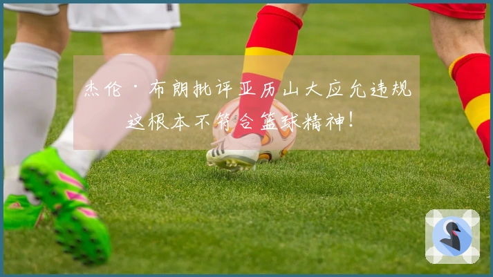 杰伦·布朗批评亚历山大应允违规：这根本不符合篮球精神！